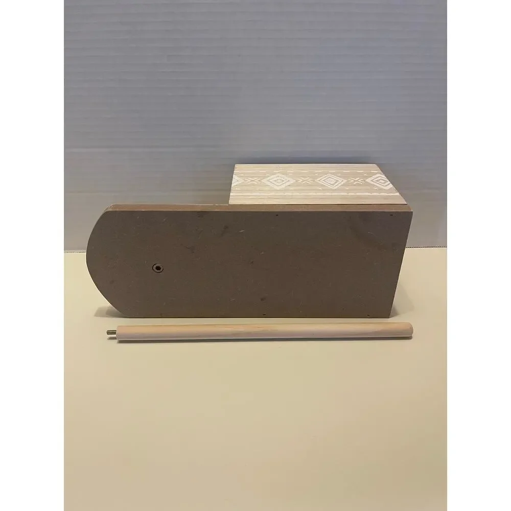 Target Dollar Spot 2022 Wooden Folding Tray and Paper Towel Caddy